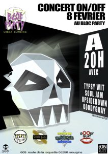 Affiche du concert ON/OFF au Block Party