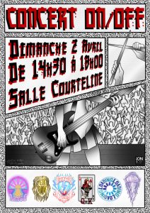 Affiche concert Studio ONOFF, studio de musique à Mougins