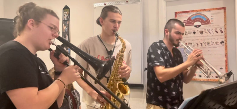 Masterclass cuivres au Studio ONOFF de Mougins