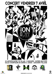 Affiche concert studio onoff avec la saison 11