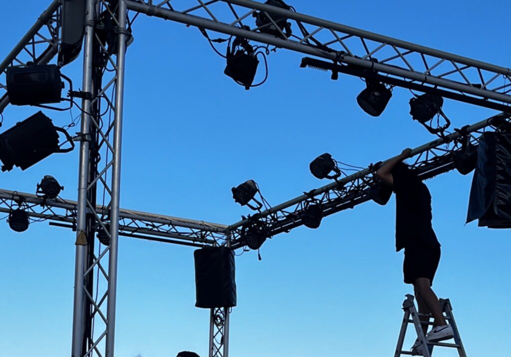cours de technique et backstage au studio ONOFF à Mougins